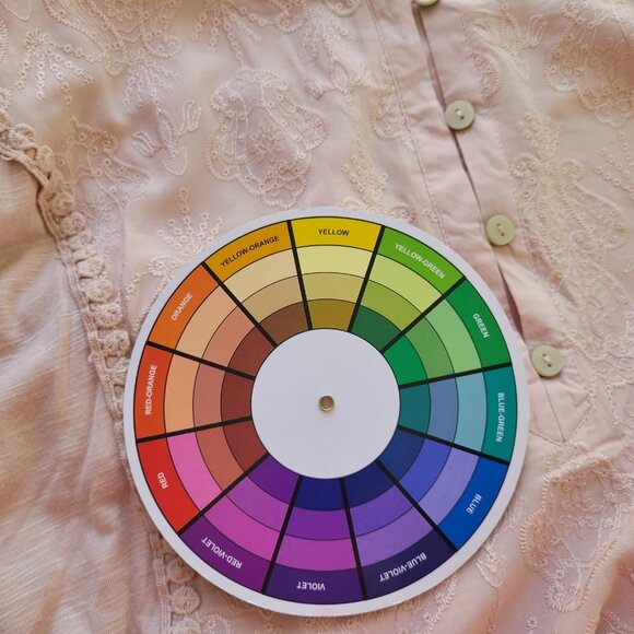 Democracy Womens Top XL Roll Tab 3/4 Sleeve Pink Embroidered Ric Rac PIN35E - Picture 9 of 9